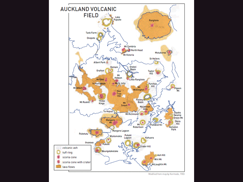 Auckland Lava Caves Map Volcanoes Of Auckland | A Gallery From Saturday Morning | Rnz National