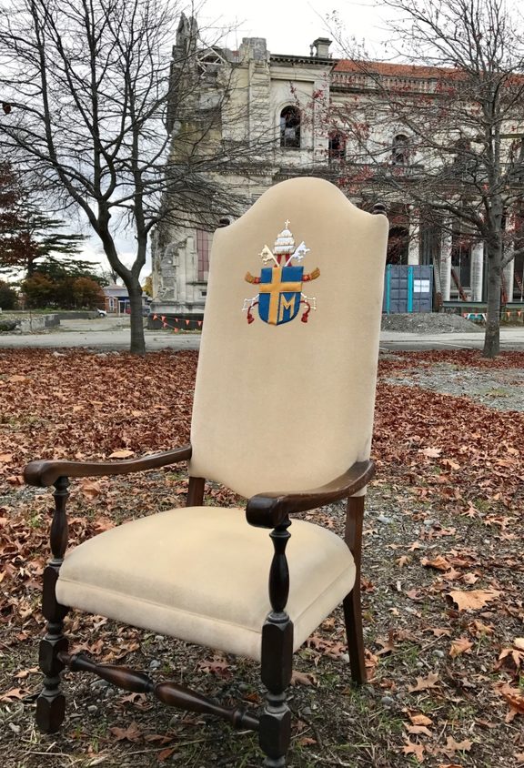 The Pope's chair, here RNZ