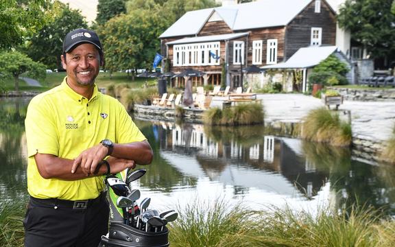 Michael Campbell at the New Zealand Golf Open at Millbrook Resort.