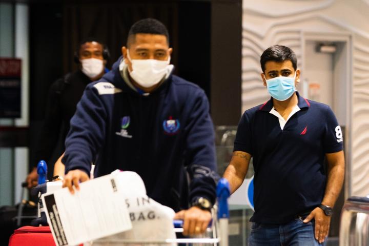 Passengers arriving at Auckland Airport