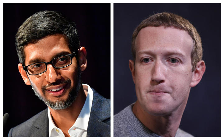 CEOs of Google and Facebook respectively 