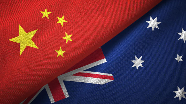 China and Australia flags.