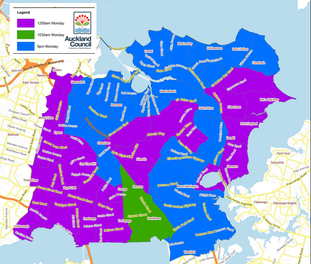 Auckland Suburb Boundary Map Power Out In Auckland For 39,600 Properties | Rnz News