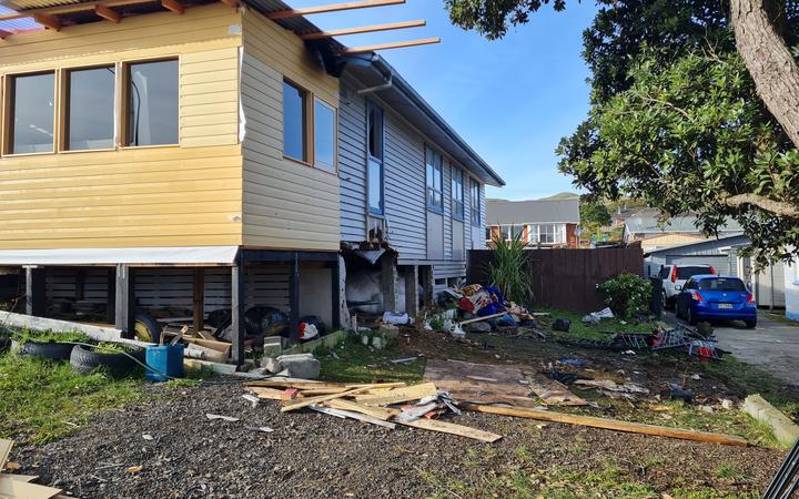 Two people were killed after a car crashed into the family home in Borrero