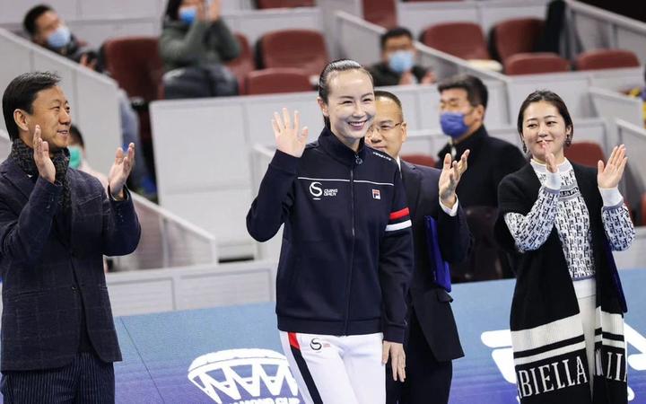 Peng Shuai przemawia do Międzynarodowego Komitetu Olimpijskiego