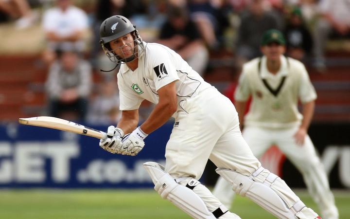 NZ batsman Ross Taylor.
1st cricket test match - New Zealand Black Caps v Australia, day two at the Basin Reserve, Wellington.Saturday, 20 March 2010. 