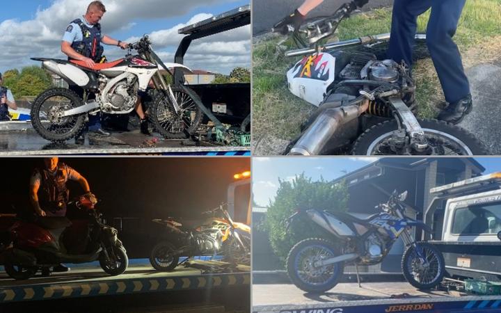 In a year-long operation, 59 dirt bikes and 39 vehicles were impounded.