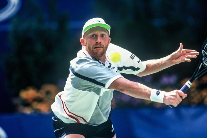 Boris Becker at the 1996 Australian Tennis Open.