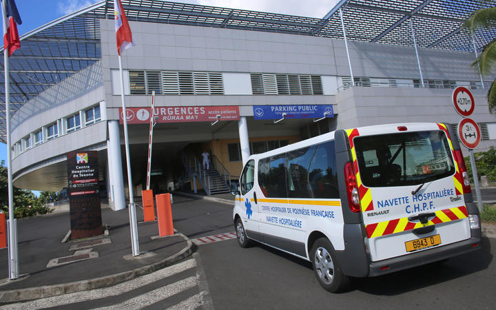 An ambulance enters the Taaone hospital in Papeete, the French overseas territory of Polynesia. (2014)