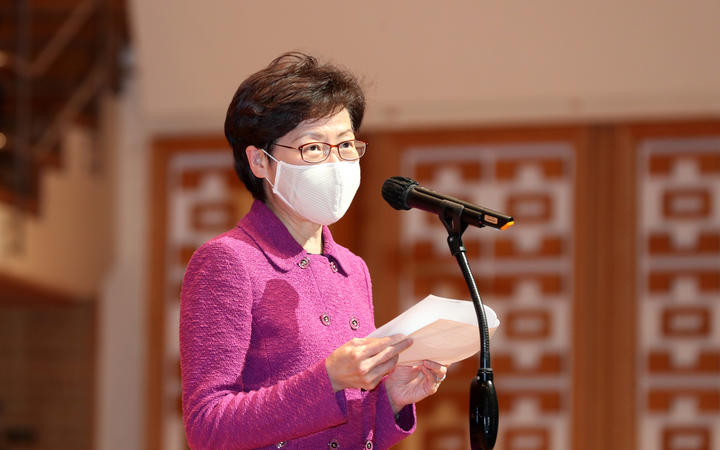 Chief executive of the Hong Kong Special Administrative Region (HKSAR) Carrie Lam.