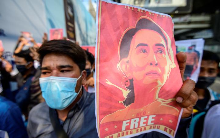 Myanmar Coup Leader Defends Action Amid Mass Protests Rnz News