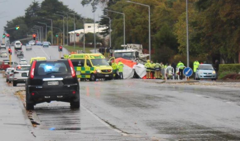 The crash happened in a 50kmh zone near an entrance to Queens Park. 