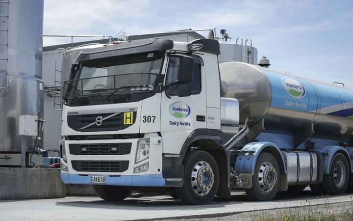 Fonterra milk truck