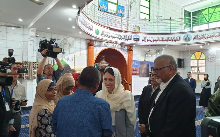 Ardern meets the family of the Fijian men who died in the mosque attack.