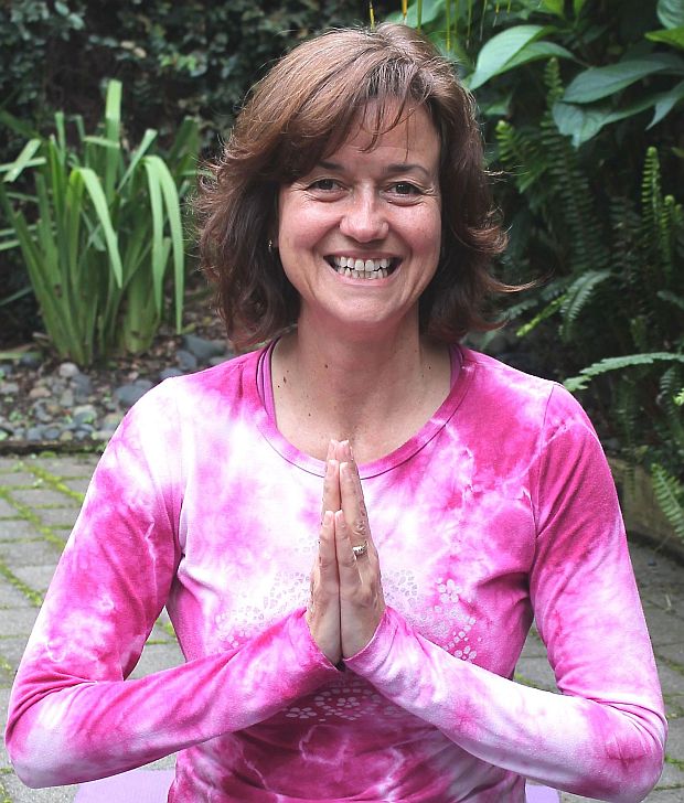 Yoga teacher Tracey Adshead