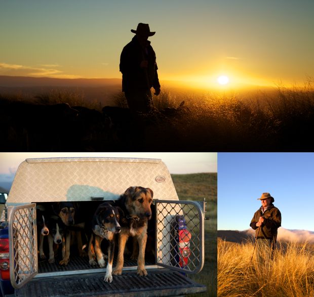 Lloyd Smith and his dogs