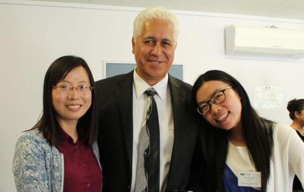 Peter Jackson Kaumatua of Hikoikoi Marae and Wang Dan MLA right cropped