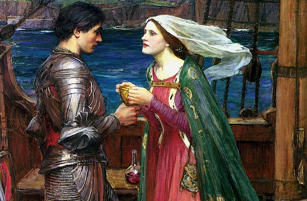 John william waterhouse tristan and isolde with the potion