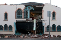 Repertory Theatre after the earthquake on 4 September.