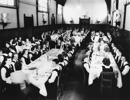 Wanganui Girls College Dining Room, c1950