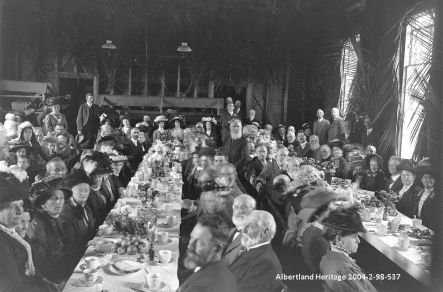 Albertlanders celebrating the th anniversary of the departure from London of the Matilda Wattenbach and Hanover with the first Albertlanders on board Courtesy Albertland Heritage