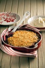 Coconut berry crumble David Baird