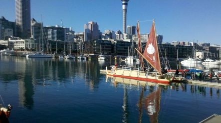 Ngahiraka Mai Tawhiti waka Departure Auckland August